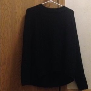 Black fuzzy sweater from H&M